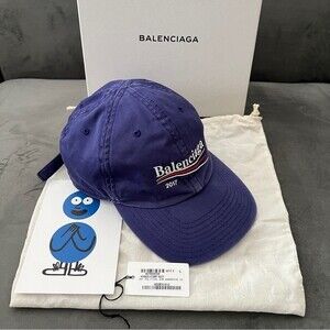 Balenciaga x Colette 2017 Logo Embroidered Campaign Hat Blue *FULL PACKAGING*
